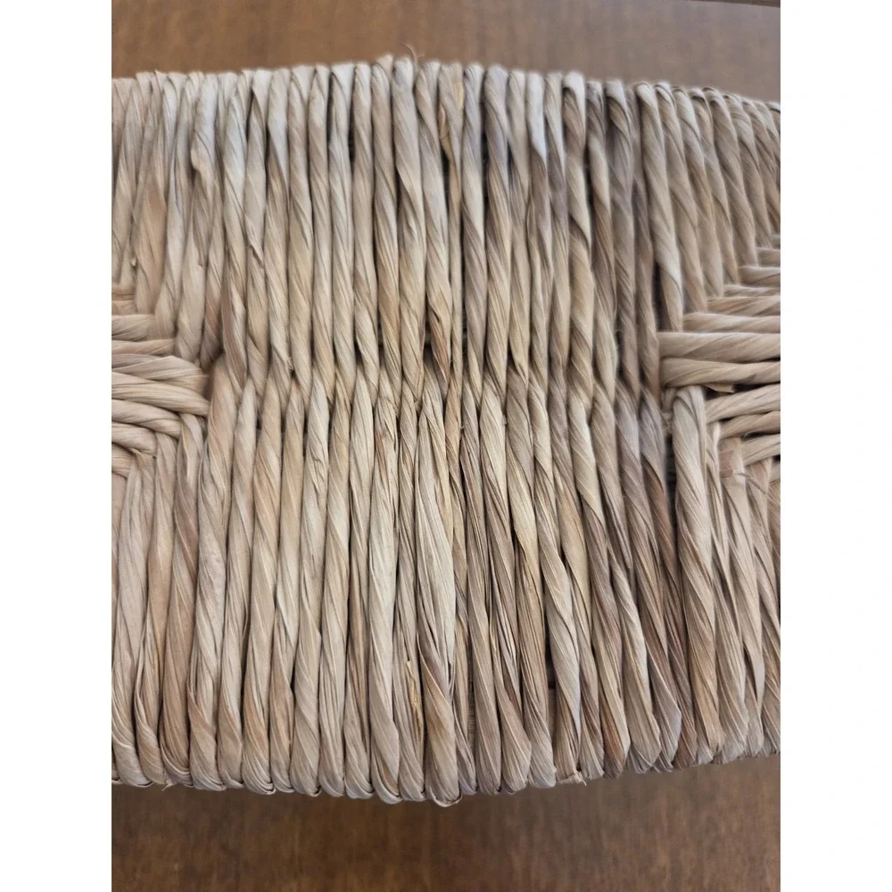 Miniature‎ Wicker Ladderback Bench Dolls 9x7x5 Cottage